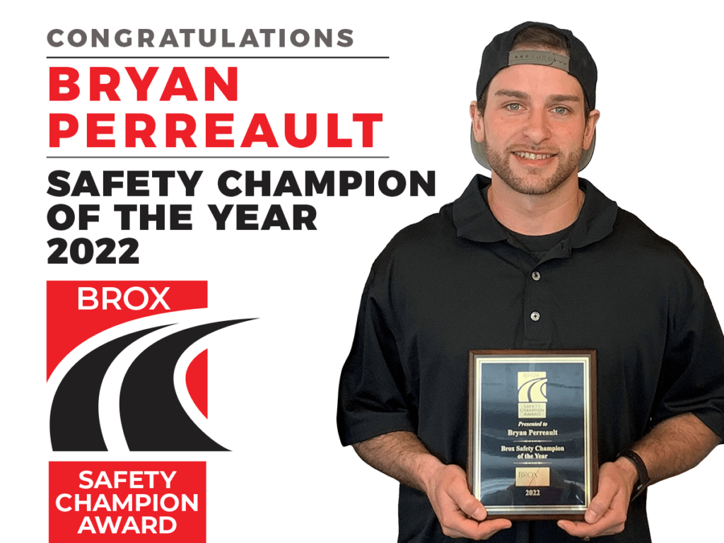 Bryan Perreault - Brox Safety Champion of the Year 2022