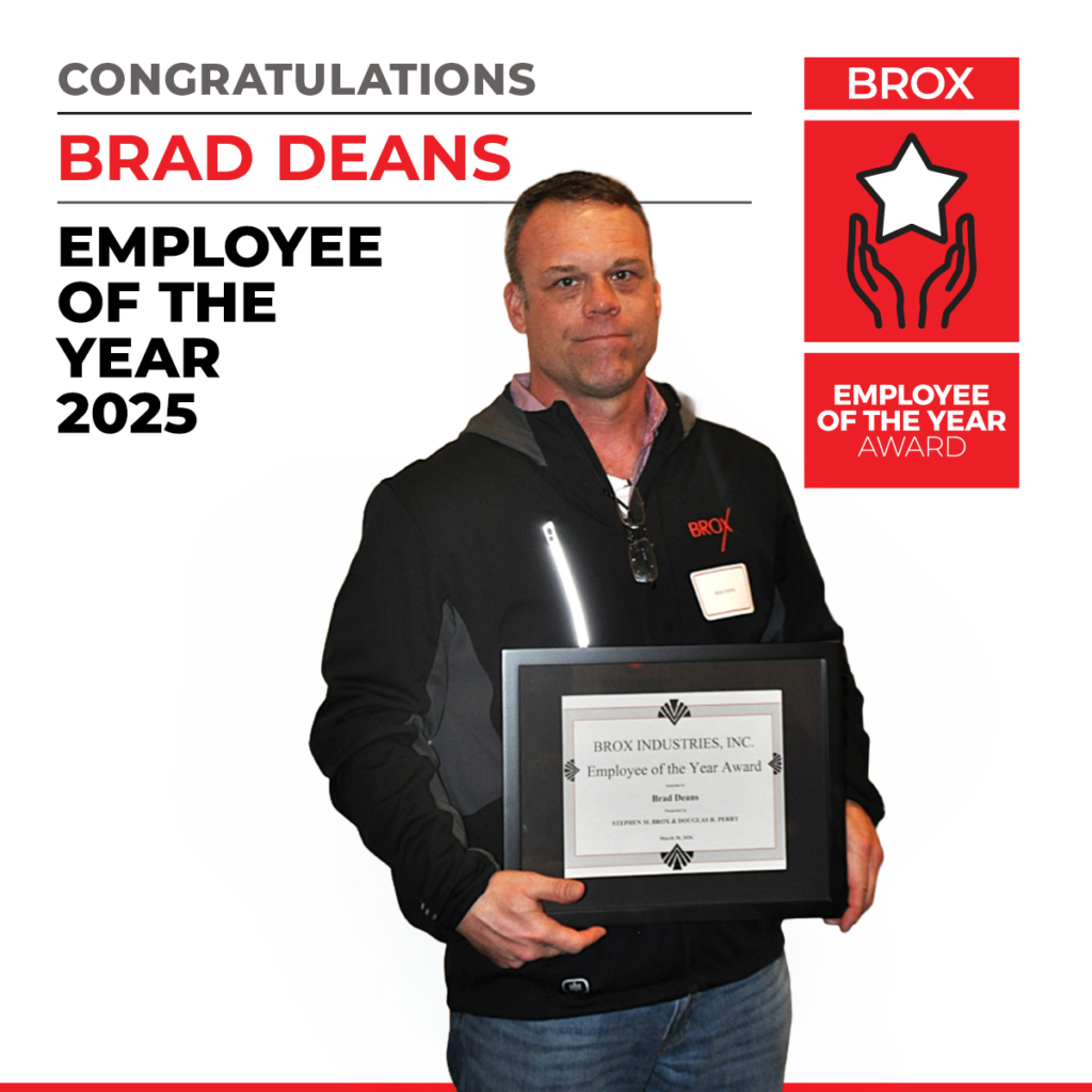We are proud to announce that Brad Deans has been named Brox Employee of the Year for 2025.